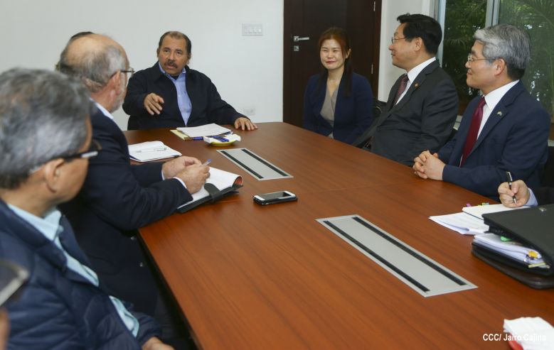 Presidente Daniel se reúne con Ministro de Comercio de la República de Corea, Hyunghwan JOO