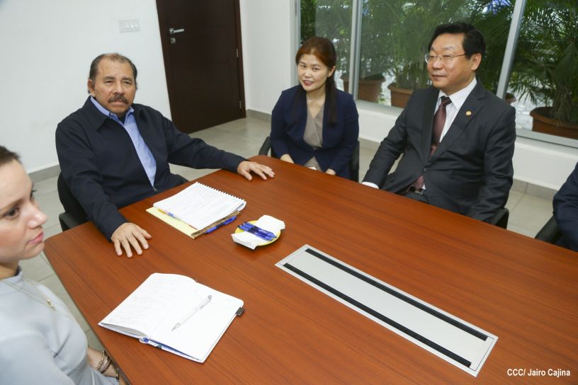 Presidente Daniel se reúne con Ministro de Comercio de la República de Corea, Hyunghwan JOO