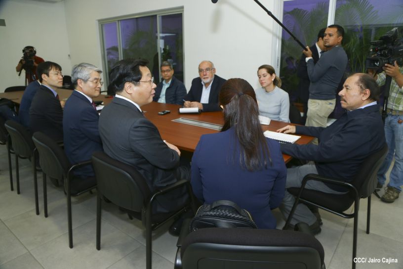 Presidente Daniel se reúne con Ministro de Comercio de la República de Corea, Hyunghwan JOO