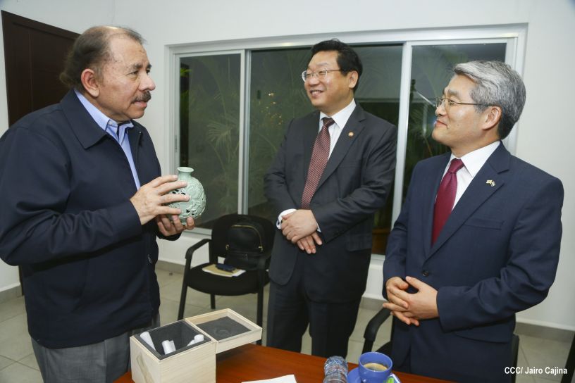 Presidente Daniel se reúne con Ministro de Comercio de la República de Corea, Hyunghwan JOO