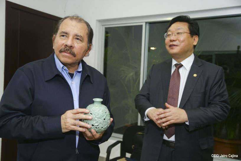 Presidente Daniel se reúne con Ministro de Comercio de la República de Corea, Hyunghwan JOO