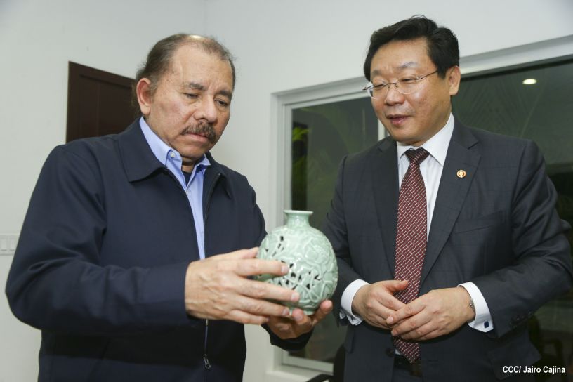 Presidente Daniel se reúne con Ministro de Comercio de la República de Corea, Hyunghwan JOO