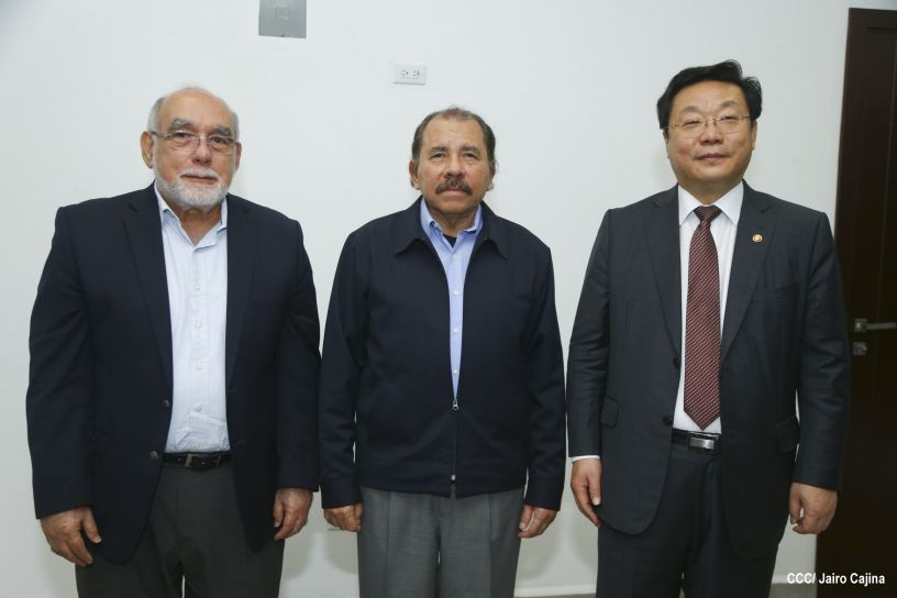 Presidente Daniel se reúne con Ministro de Comercio de la República de Corea, Hyunghwan JOO