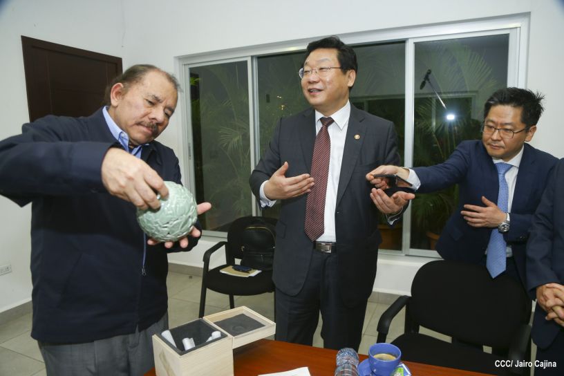 Presidente Daniel se reúne con Ministro de Comercio de la República de Corea, Hyunghwan JOO