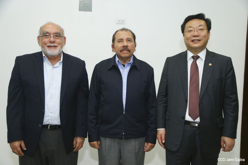 Presidente Daniel se reúne con Ministro de Comercio de la República de Corea, Hyunghwan JOO