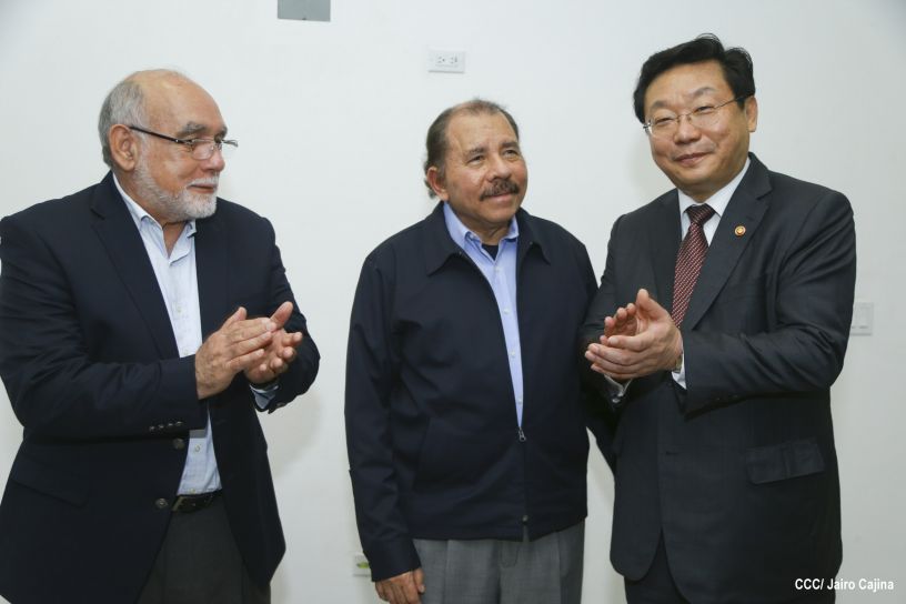 Presidente Daniel se reúne con Ministro de Comercio de la República de Corea, Hyunghwan JOO