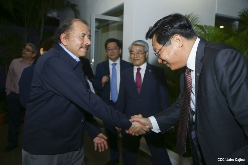 Presidente Daniel se reúne con Ministro de Comercio de la República de Corea, Hyunghwan JOO