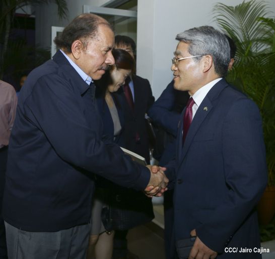 Presidente Daniel se reúne con Ministro de Comercio de la República de Corea, Hyunghwan JOO