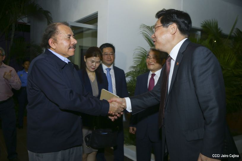 Presidente Daniel se reúne con Ministro de Comercio de la República de Corea, Hyunghwan JOO