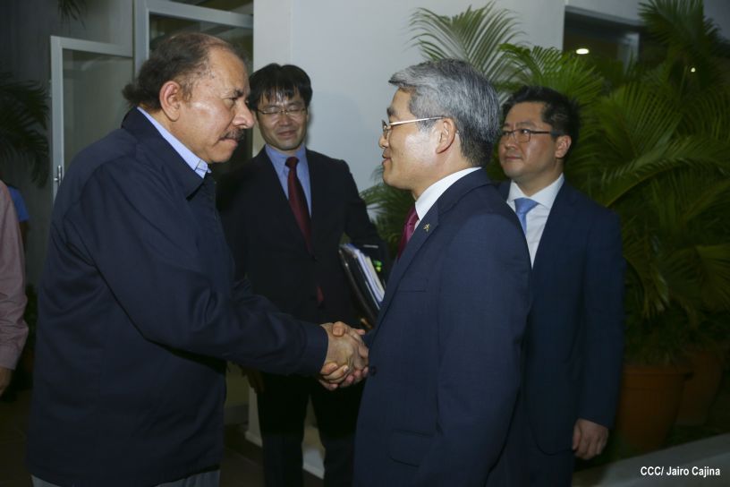 Presidente Daniel se reúne con Ministro de Comercio de la República de Corea, Hyunghwan JOO