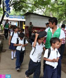 Simulacro de sismo en barrio capitalino