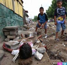 Simulacro de sismo en barrio capitalino