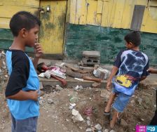 Simulacro de sismo en barrio capitalino