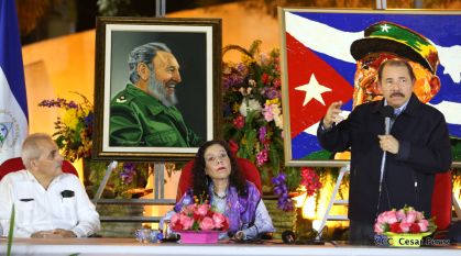 Nicaragua: Homenaje al Comandante Fidel