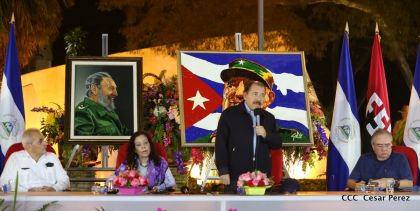 Nicaragua: Homenaje al Comandante Fidel