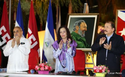 Nicaragua: Homenaje al Comandante Fidel