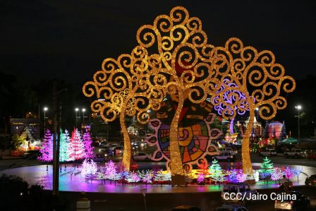Altares a la Purísima en la Avenida de Bolívar a Chávez