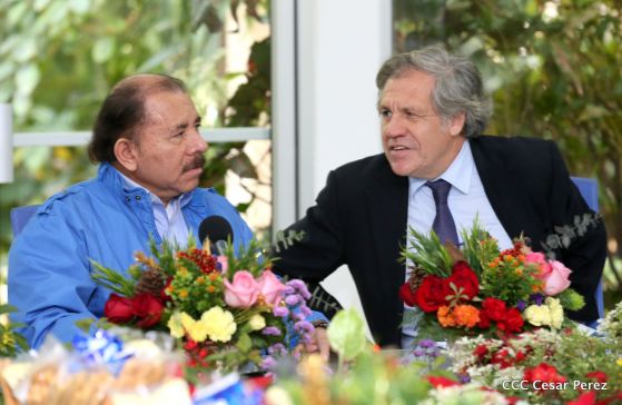 Presidente Daniel y Compañera reciben al Secretario General OEA, Luis Almagro