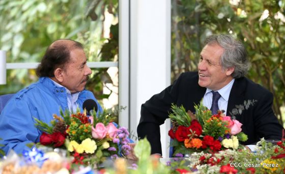 Presidente Daniel y Compañera reciben al Secretario General OEA, Luis Almagro