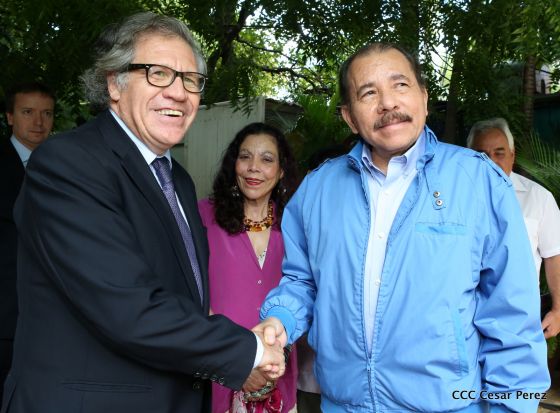 Presidente Daniel y Compañera reciben al Secretario General OEA, Luis Almagro