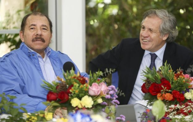 Presidente Daniel y Compañera reciben al Secretario General OEA, Luis Almagro