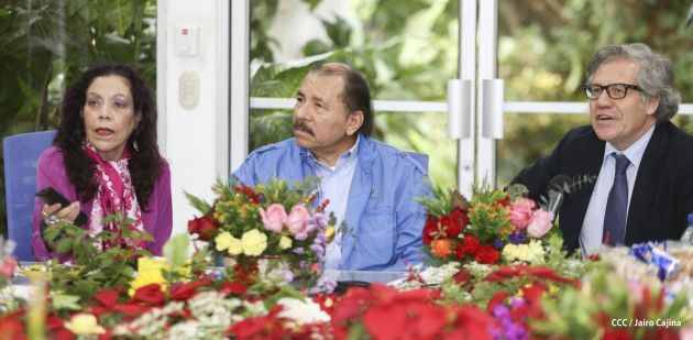 Presidente Daniel y Compañera reciben al Secretario General OEA, Luis Almagro