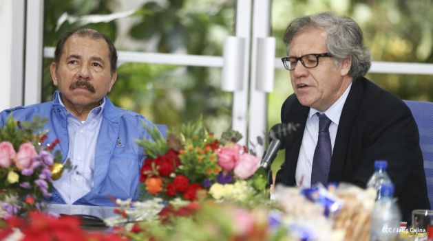 Presidente Daniel y Compañera reciben al Secretario General OEA, Luis Almagro