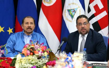 Daniel y Rosario reciben cartas credenciales de los Embajadores de la Unión Europea, Federación de Rusia y Costa Rica