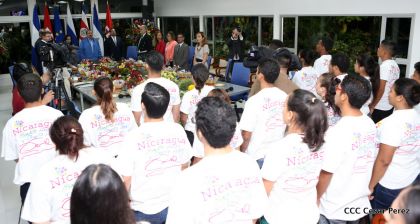 Daniel y Rosario reciben cartas credenciales de los Embajadores de la Unión Europea, Federación de Rusia y Costa Rica