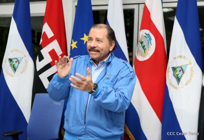 Daniel y Rosario reciben cartas credenciales de los Embajadores de la Unión Europea, Federación de Rusia y Costa Rica