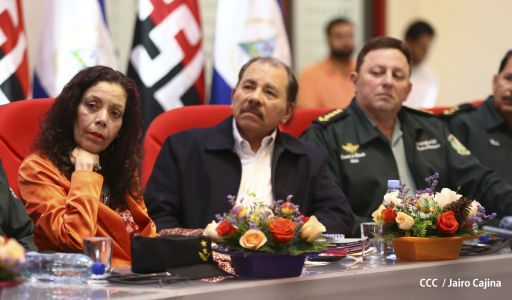 Daniel y Rosario presiden acto de graduación de cadetes del Ejército de Nicaragua