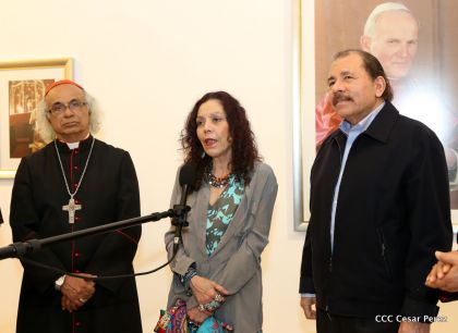 Daniel y Rosario inauguran el Museo San Juan Pablo II