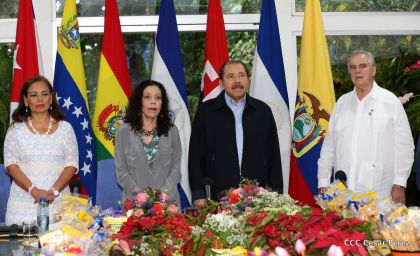 Daniel y Rosario conmemoran el XII Aniversario del ALBA-TCP