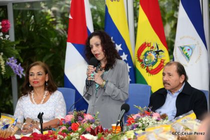 Daniel y Rosario conmemoran el XII Aniversario del ALBA-TCP