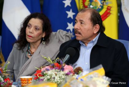 Daniel y Rosario conmemoran el XII Aniversario del ALBA-TCP