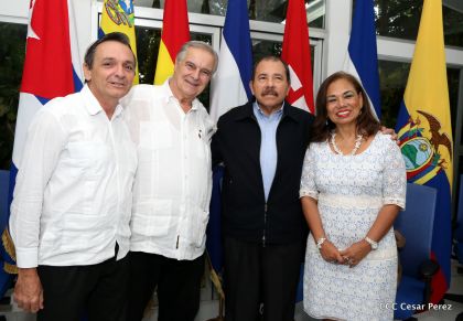 Daniel y Rosario conmemoran el XII Aniversario del ALBA-TCP