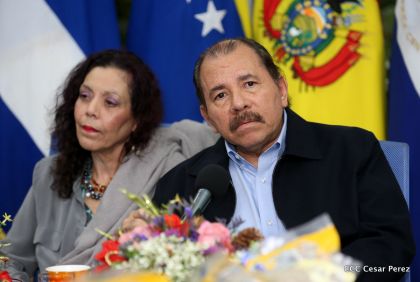 Daniel y Rosario conmemoran el XII Aniversario del ALBA-TCP