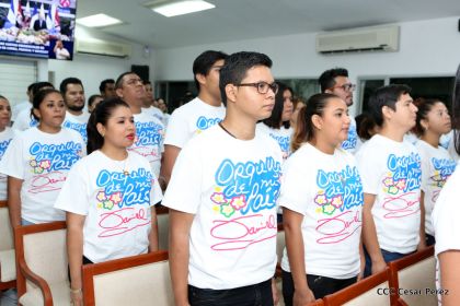 Presidente Daniel y Compañera Rosario reciben cartas credenciales de los embajadores de Corea, Francia y Uruguay