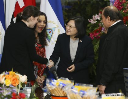 Presidente Daniel y Compañera Rosario reciben a la Presidenta de la República de China (Taiwán)