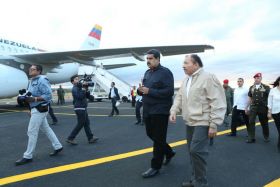 Presidente Daniel y Compañera Rosario celebran con el Presidente Maduro el 10 Aniversario de Nicaragua en el ALBA