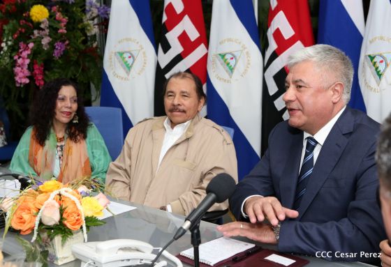 Daniel y Rosario se reúnen con el Ministro del Interior de la Federación de Rusia