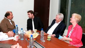 Presidente Daniel recibe al Parlamentario Alemán Wolfgang Gechrcke