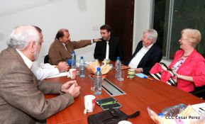 Presidente Daniel recibe al Parlamentario Alemán Wolfgang Gechrcke