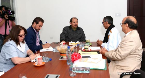 Presidente Daniel se reúne con representante del Gobierno y Pueblo Saharaui