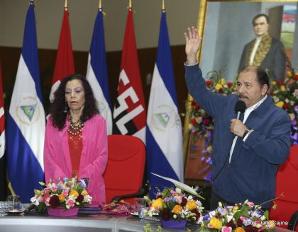 Daniel y Rosario juramentan al Gabinete del Gobierno Sandinista