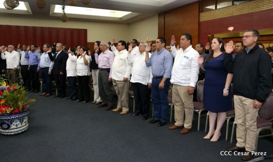 Daniel y Rosario juramentan al Gabinete del Gobierno Sandinista