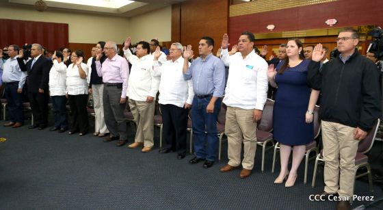 Daniel y Rosario juramentan al Gabinete del Gobierno Sandinista