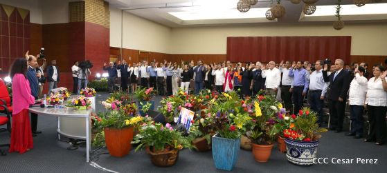 Daniel y Rosario juramentan al Gabinete del Gobierno Sandinista