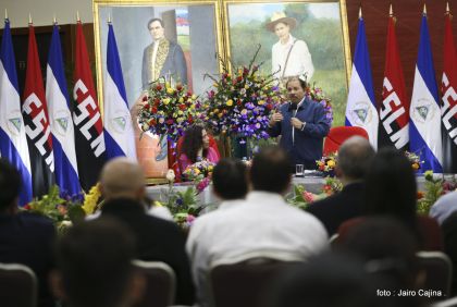 Daniel y Rosario juramentan al Gabinete del Gobierno Sandinista