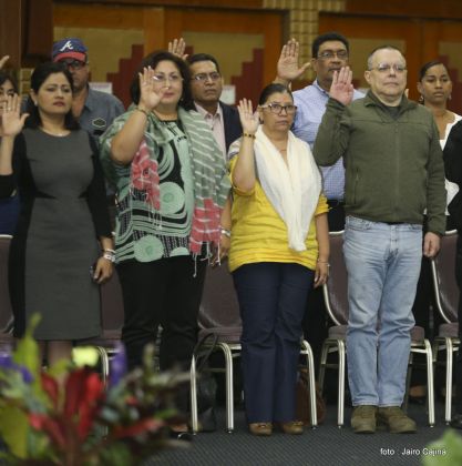 Daniel y Rosario juramentan al Gabinete del Gobierno Sandinista